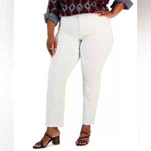 Style & Co Bright White Denim Jeans Woman's Size 14L